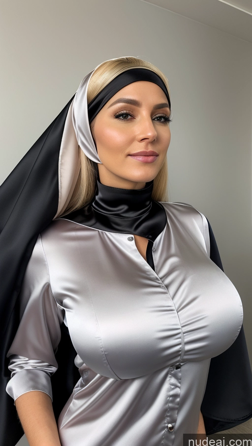 related ai porn images free for Woman 30s Skin Detail (beta) Detailed Blonde Huge Boobs Niqab Front View Shirt Satin