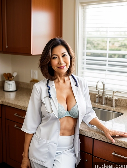 related ai porn images free for Milf Busty Perfect Boobs Beautiful Perfect Body 70s Sexy Face Bobcut Kitchen Doctor Bra Lab Coat Stylish Detailed Cleavage Japanese Two