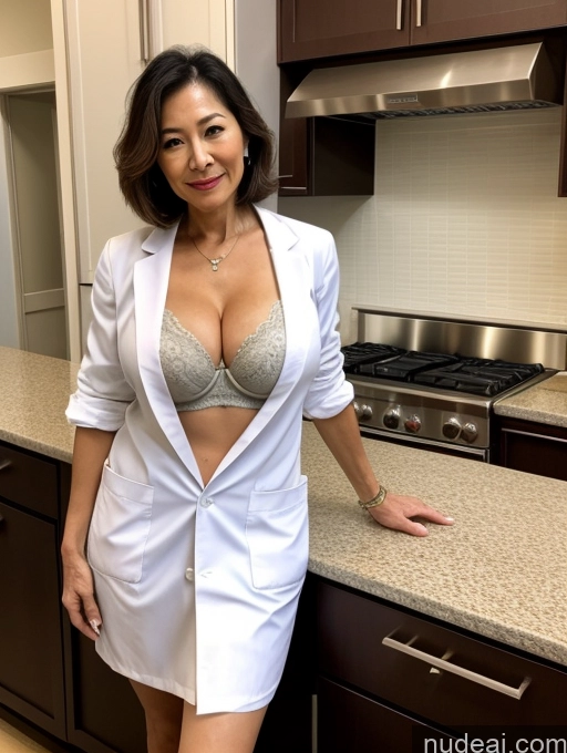 related ai porn images free for Milf Busty Perfect Boobs Beautiful Perfect Body 70s Sexy Face Bobcut Kitchen Doctor Bra Lab Coat Stylish Detailed Cleavage Japanese Two