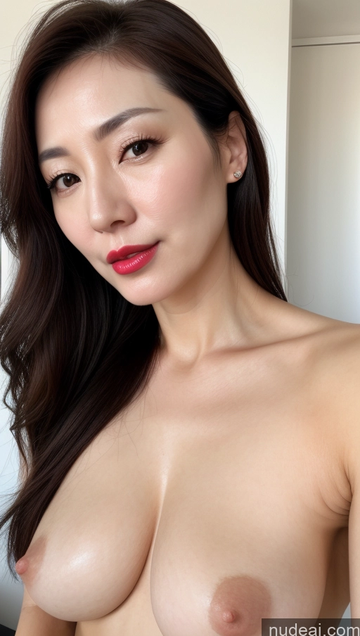 related ai porn images free for Woman One Beautiful Lipstick Fairer Skin 40s Brunette Korean Close-up View Perfect Boobs