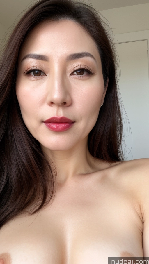 related ai porn images free for Woman One Beautiful Lipstick Fairer Skin 40s Brunette Korean Close-up View Perfect Boobs
