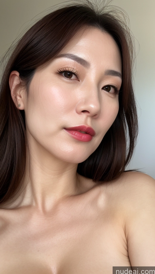 related ai porn images free for Woman One Beautiful Lipstick Fairer Skin 40s Brunette Korean Close-up View Perfect Boobs