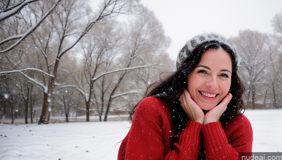 related ai porn images free for Small Tits Small Ass Happy Long Hair Film Photo Front View Sweater Snow Woman 60s Black Hair Hungarian