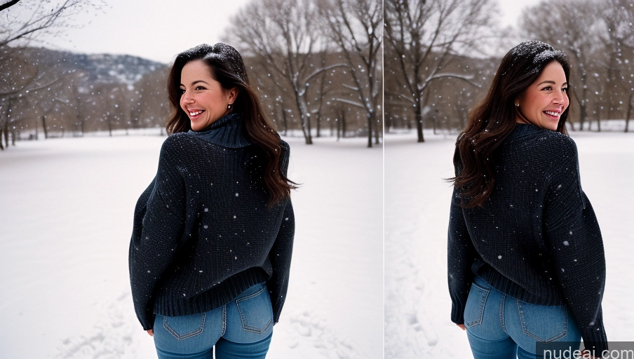related ai porn images free for Small Tits Small Ass Happy Long Hair Film Photo Sweater Snow Woman 60s Black Hair Hungarian Back View