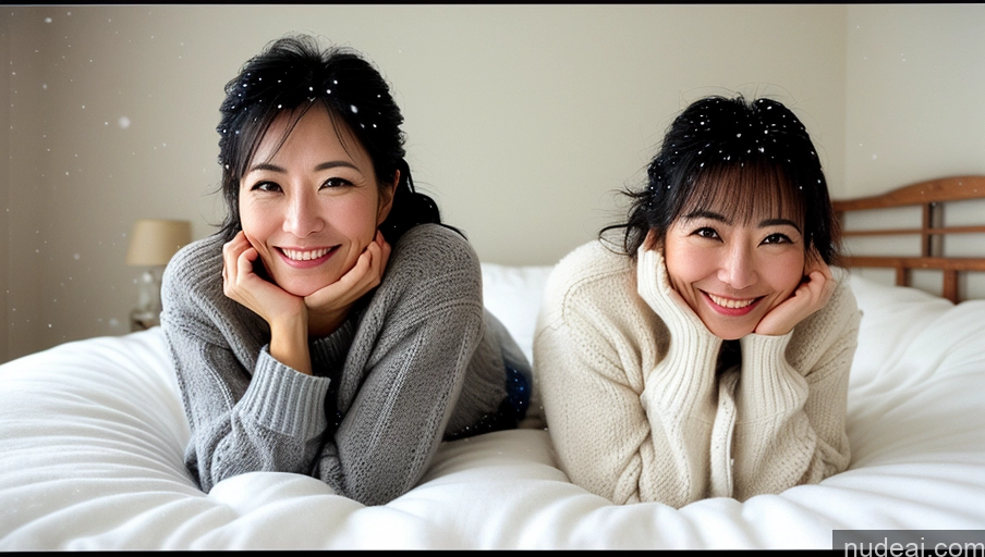 related ai porn images free for Small Tits Small Ass Happy Film Photo Sweater Snow Woman Black Hair Messy 40s Front View Japanese