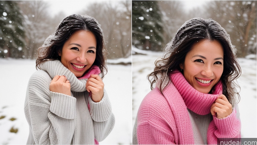 related ai porn images free for Small Tits Small Ass Happy Film Photo Sweater Snow Woman Messy 40s Front View Indonesian