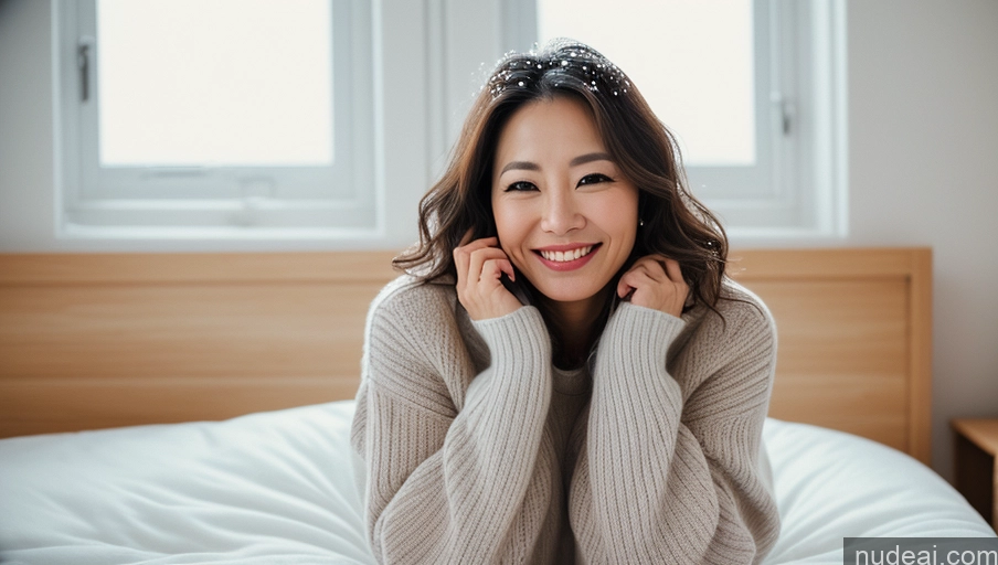 related ai porn images free for Small Tits Small Ass Happy Film Photo Sweater Snow Woman Messy 40s Front View Korean Beautiful