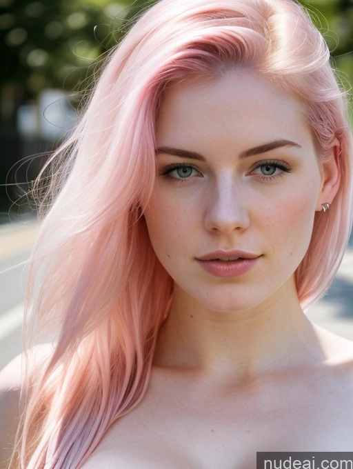 related ai porn images free for Perfect Boobs Long Hair Fairer Skin 18 Pink Hair British Sexy Face Small Tits Close-up View Nude Street