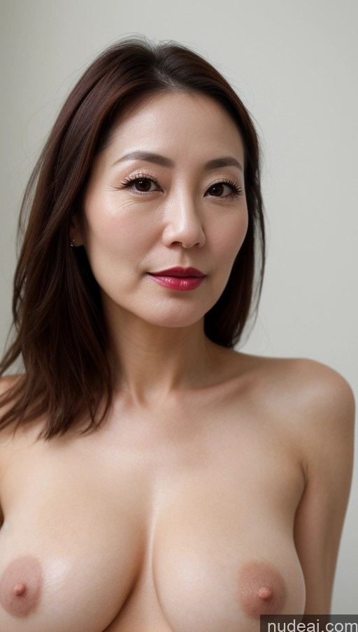 related ai porn images free for Woman One Perfect Boobs Beautiful Lipstick Fairer Skin Brunette Korean Close-up View 40s