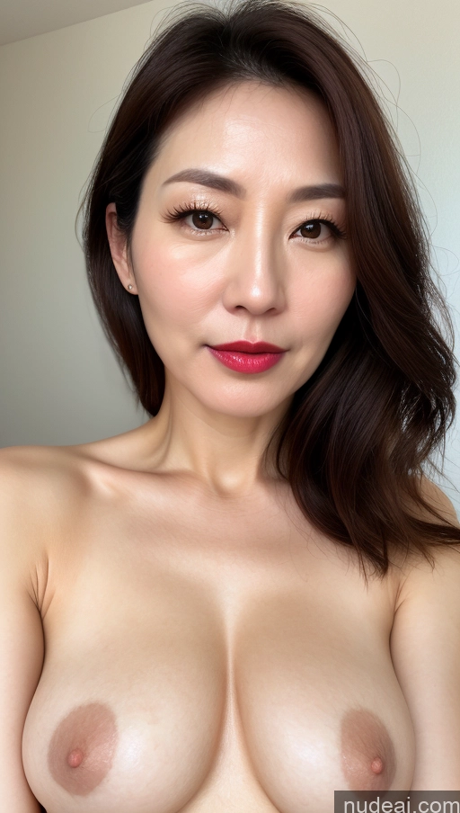 related ai porn images free for Woman One Perfect Boobs Beautiful Lipstick Fairer Skin Brunette Korean Close-up View 40s