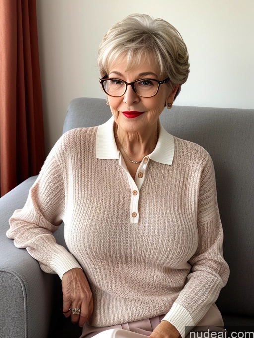 related ai porn images free for Czech Short Glasses Couch Polo Detailed 80s Pixie Sweater Satin Lipstick Huge Boobs Transparent