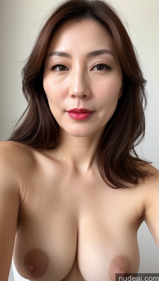 related ai porn images free for Woman One Perfect Boobs Beautiful Lipstick Fairer Skin Brunette Korean Close-up View 40s