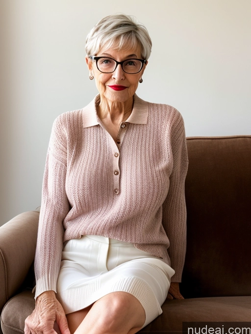 related ai porn images free for Czech Short Glasses Couch Polo Detailed 80s Pixie Sweater Lipstick Huge Boobs Transparent