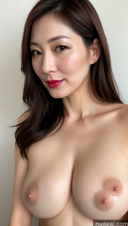 related ai porn images free for Woman One Perfect Boobs Beautiful Lipstick Fairer Skin Brunette Korean Close-up View 40s