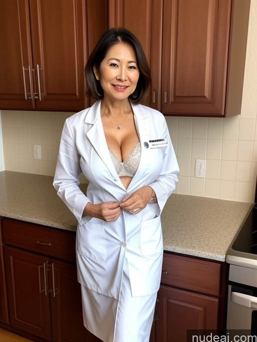 related ai porn images free for Milf Busty Perfect Boobs Beautiful Perfect Body 70s Sexy Face Bobcut Kitchen Doctor Bra Lab Coat Stylish Detailed Cleavage Japanese Two