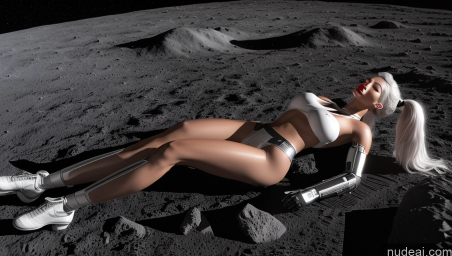 related ai porn images free for Cyborg One Long Legs Perfect Boobs Skinny Lipstick Muscular 20s Orgasm Sexy Face White Hair Ponytail Hungarian 3d Moon Front View On Back Nude Transparent Dark Lighting Detailed