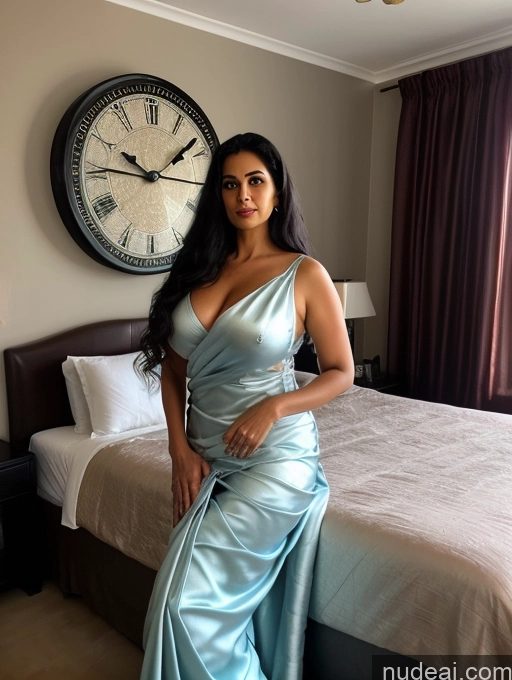 related ai porn images free for Milf One Huge Boobs 30s Black Hair Long Hair Surrealist Bedroom Front View Indian Satin Sari