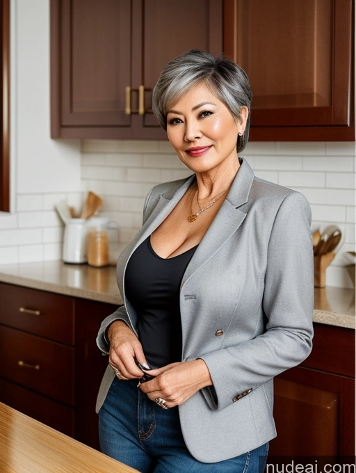 related ai porn images free for Milf Perfect Boobs Beautiful Perfect Body 70s Pixie Chinese Kitchen Bra Casual Jacket Professor Stylish Suit Cleavage Detailed Sexy Face Busty