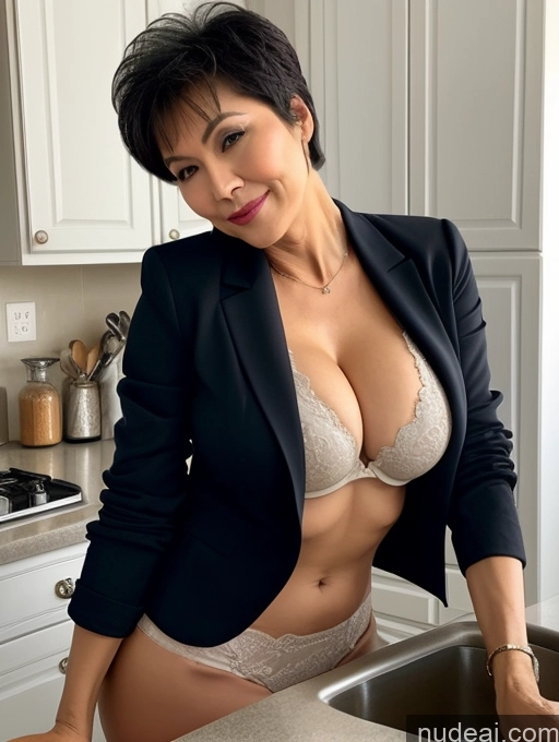 related ai porn images free for Milf Perfect Boobs Beautiful Perfect Body 70s Pixie Chinese Kitchen Bra Casual Jacket Professor Stylish Suit Cleavage Detailed Sexy Face Busty