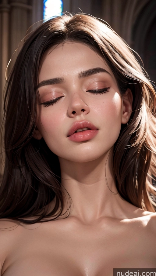 related ai porn images free for Close-up View Sad Sleeping Church Pouting Lips Seductive Sexy Face
