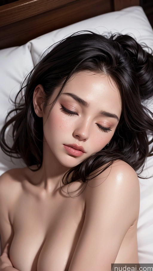 related ai porn images free for Close-up View Sad Sleeping Seductive Sexy Face Mountains