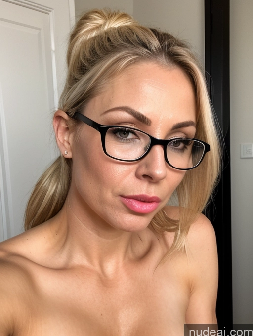 related ai porn images free for Milf One Small Tits Fairer Skin Glasses 30s Pouting Lips Sexy Face Blonde Ponytail British Bathroom Oiled Body Close-up View Blowjob Nude
