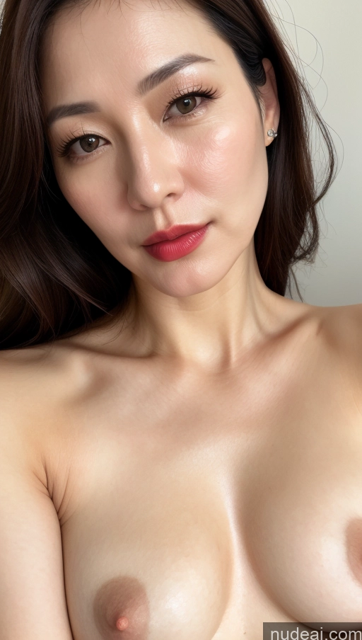 related ai porn images free for Woman One Beautiful Lipstick Fairer Skin 40s Brunette Korean Close-up View Perfect Boobs