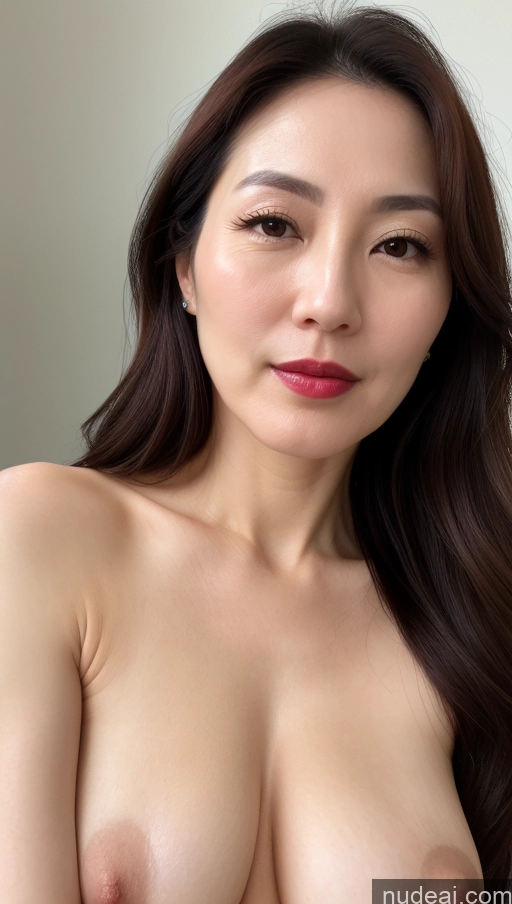 related ai porn images free for Woman One Beautiful Lipstick Fairer Skin 40s Brunette Korean Close-up View Perfect Boobs