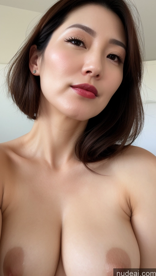 related ai porn images free for Woman One Beautiful Lipstick Fairer Skin 40s Brunette Korean Close-up View Perfect Boobs