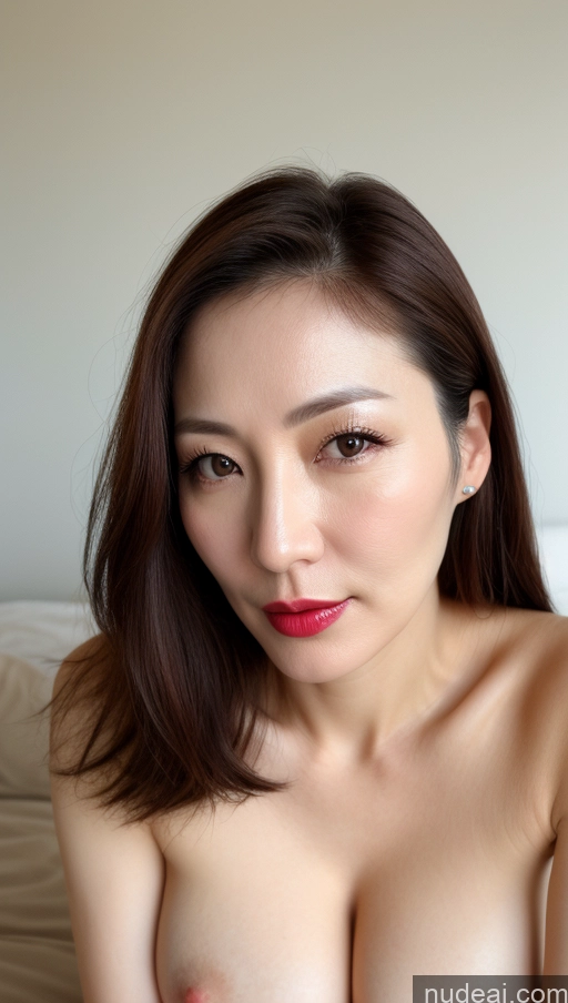 related ai porn images free for Woman One Beautiful Lipstick Fairer Skin 40s Brunette Korean Close-up View Perfect Boobs
