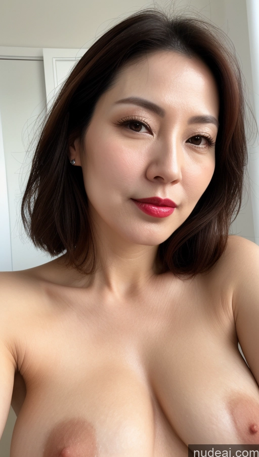related ai porn images free for Woman One Beautiful Lipstick Fairer Skin 40s Brunette Korean Close-up View Perfect Boobs