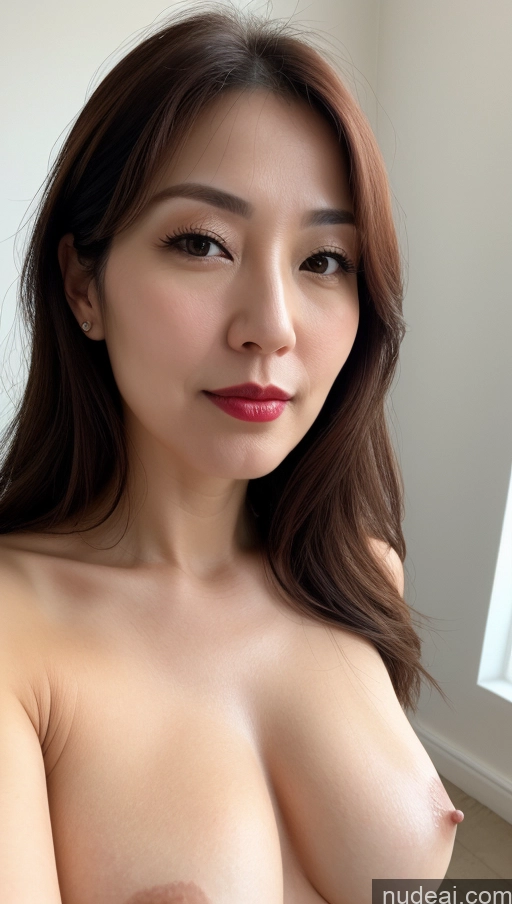 related ai porn images free for Woman One Beautiful Lipstick Fairer Skin 40s Brunette Korean Close-up View Perfect Boobs