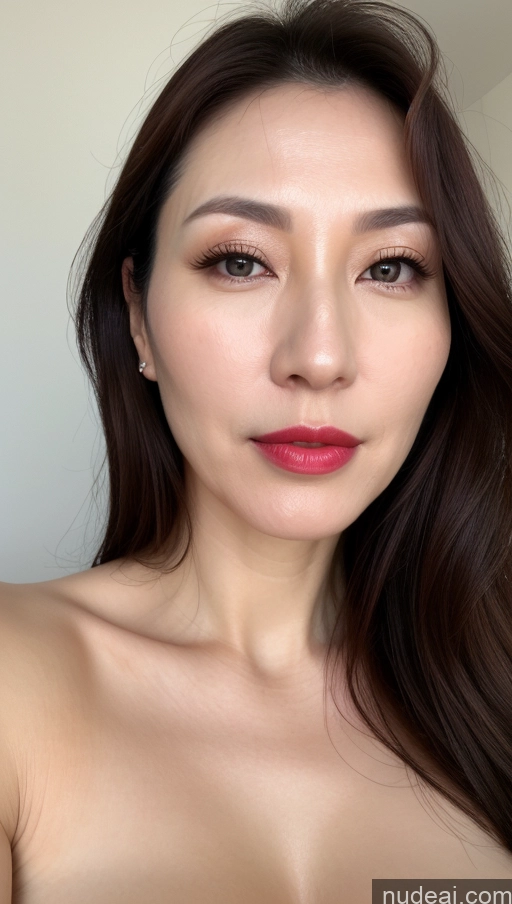 related ai porn images free for Woman One Beautiful Lipstick Fairer Skin 40s Brunette Korean Close-up View Perfect Boobs