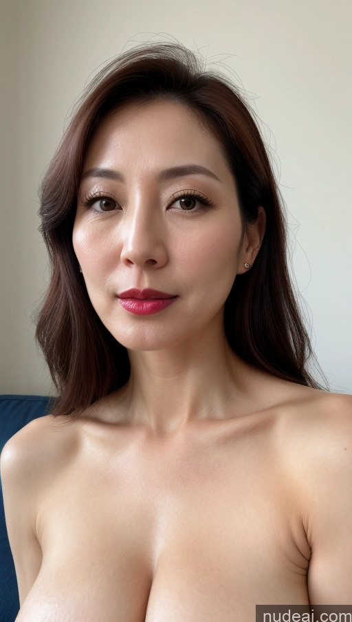 related ai porn images free for Woman One Beautiful Lipstick Fairer Skin 40s Brunette Korean Close-up View Perfect Boobs