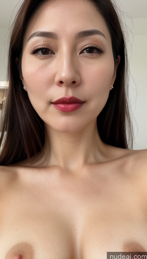 related ai porn images free for Woman One Beautiful Lipstick Fairer Skin 40s Brunette Korean Close-up View Perfect Boobs