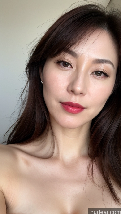 related ai porn images free for Woman One Beautiful Lipstick Fairer Skin 40s Brunette Korean Close-up View Perfect Boobs