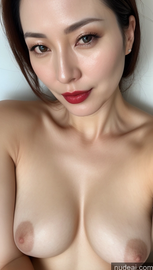 related ai porn images free for Woman One Beautiful Lipstick Fairer Skin 40s Brunette Korean Close-up View Perfect Boobs