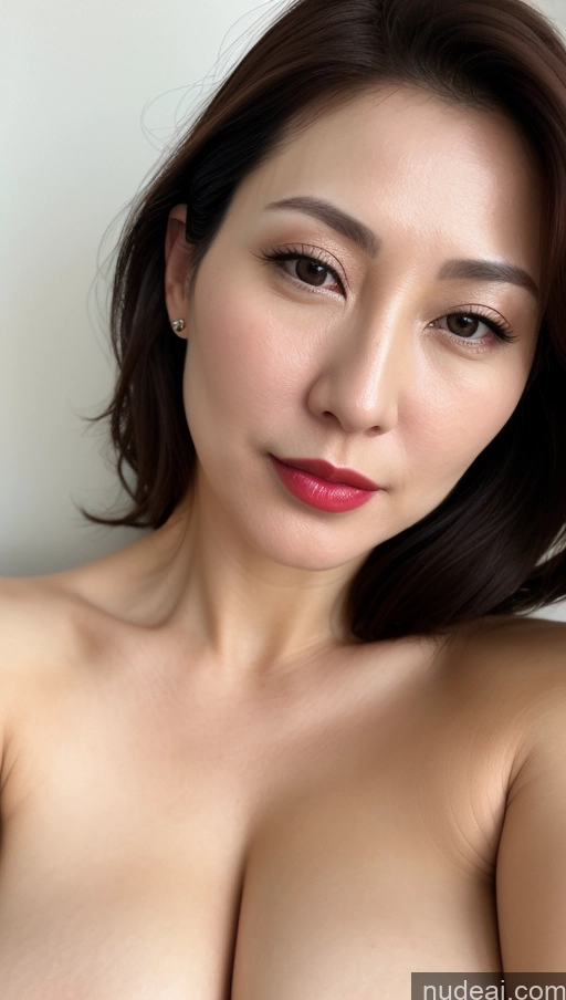 related ai porn images free for Woman One Beautiful Lipstick Fairer Skin 40s Brunette Korean Close-up View Perfect Boobs