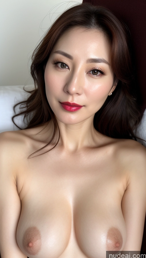 related ai porn images free for Woman One Beautiful Lipstick Fairer Skin 40s Brunette Korean Close-up View Perfect Boobs