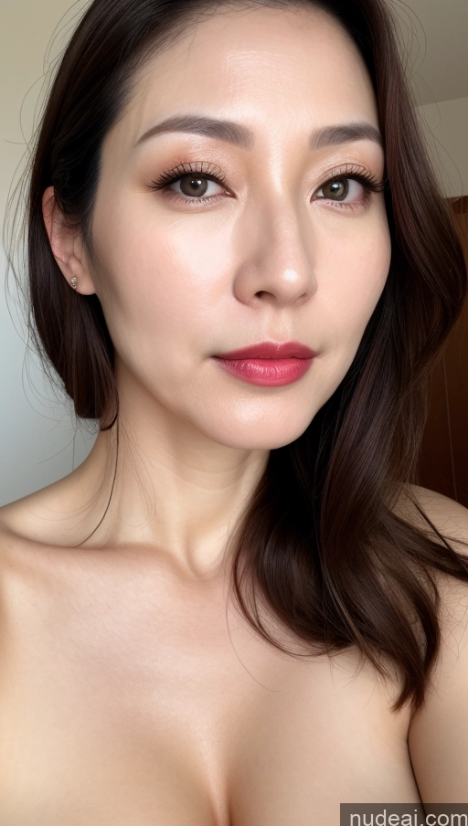 related ai porn images free for Woman One Beautiful Lipstick Fairer Skin 40s Brunette Korean Close-up View Perfect Boobs