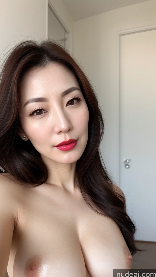 related ai porn images free for Woman One Beautiful Lipstick Fairer Skin 40s Brunette Korean Close-up View Perfect Boobs