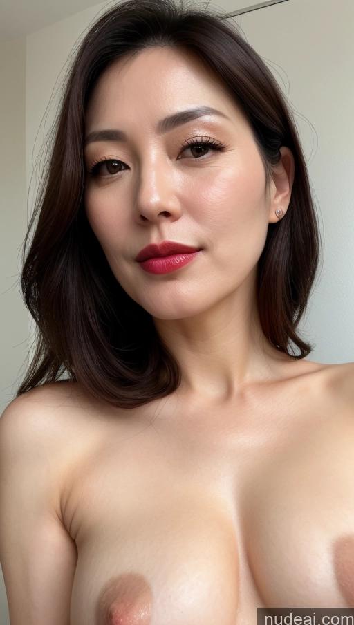related ai porn images free for Woman One Beautiful Lipstick Fairer Skin 40s Brunette Korean Close-up View Perfect Boobs
