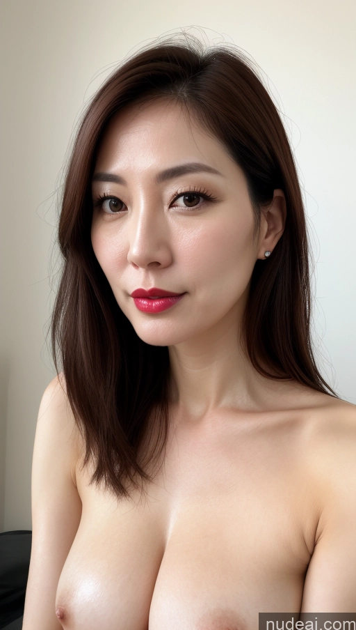 related ai porn images free for Woman One Beautiful Lipstick Fairer Skin 40s Brunette Korean Close-up View Perfect Boobs