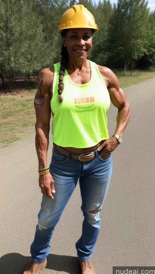 related ai porn images free for Muscular Abs Dark Skin Milf Ethiopian 50s Braided Jeans Construction Worker Beer Eating Western Tattoos