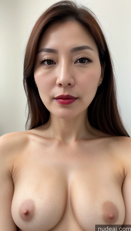 related ai porn images free for Woman One Beautiful Lipstick Fairer Skin 40s Brunette Korean Close-up View Perfect Boobs