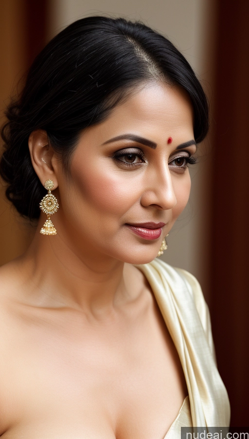 related ai porn images free for One Perfect Boobs Fairer Skin Black Hair Close-up View Beautiful Indian 40s Woman Sari