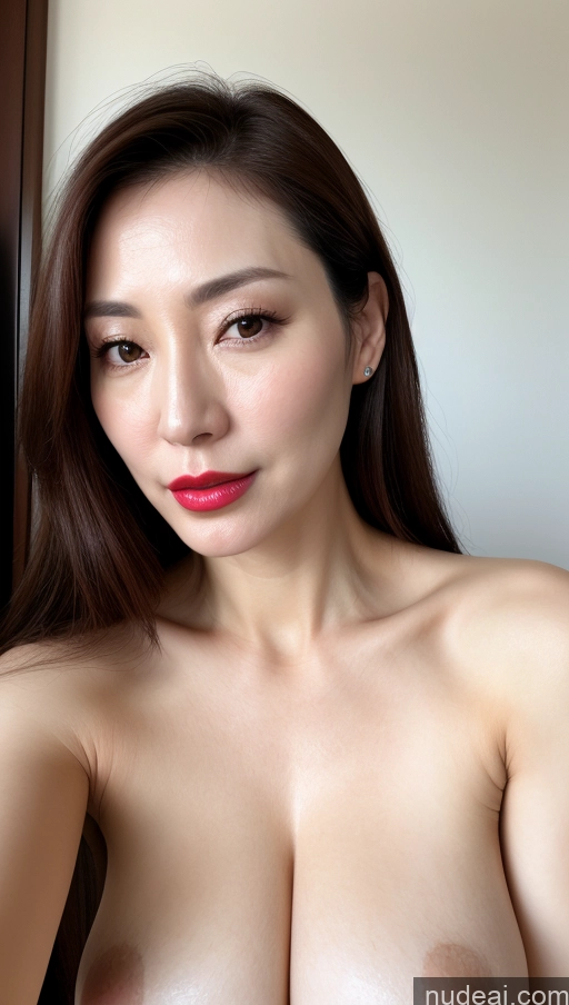 related ai porn images free for Woman One Beautiful Lipstick Fairer Skin 40s Brunette Korean Close-up View Perfect Boobs