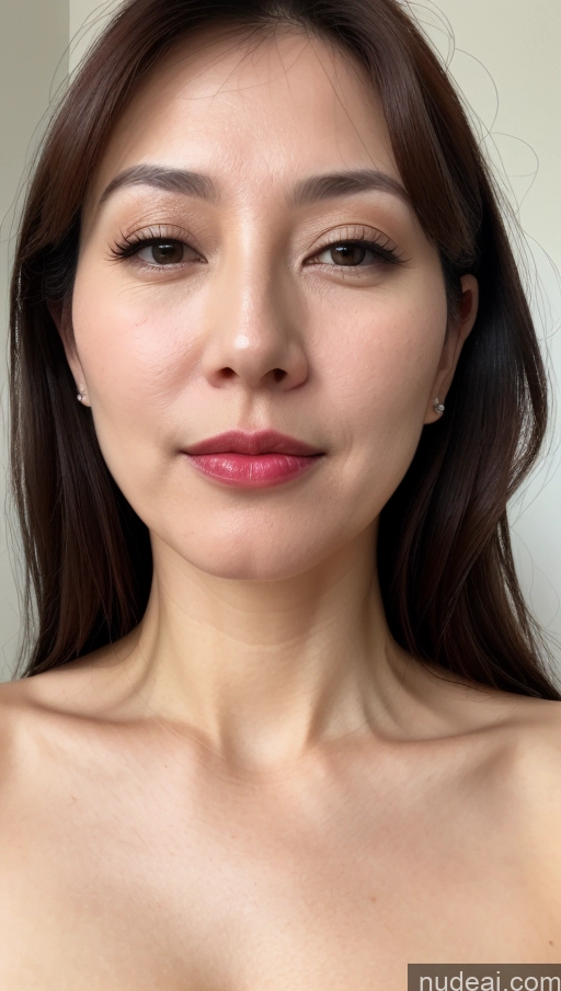 related ai porn images free for Woman One Beautiful Lipstick Fairer Skin 40s Brunette Korean Close-up View Perfect Boobs