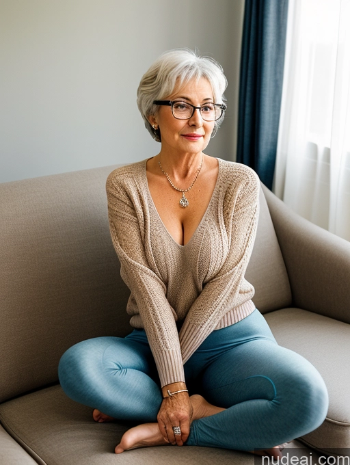 related ai porn images free for 80s Czech Short Busty Pixie Couch Jeans Yoga Pants Sweater Detailed Transparent Jewelry Glasses On Back
