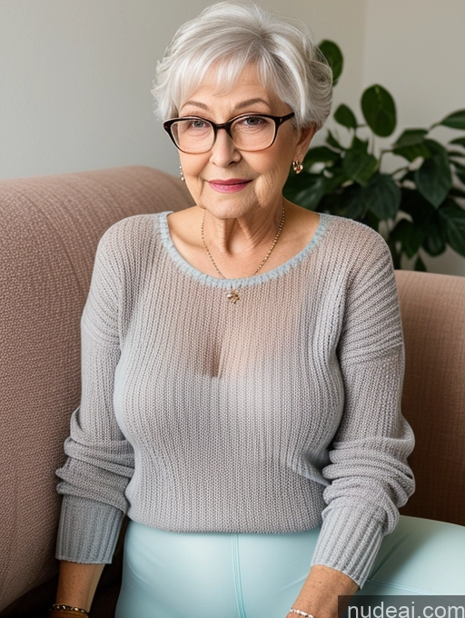 related ai porn images free for 80s Czech Short Busty Pixie Couch Jeans Yoga Pants Detailed Transparent Jewelry Glasses Close-up View Sweater